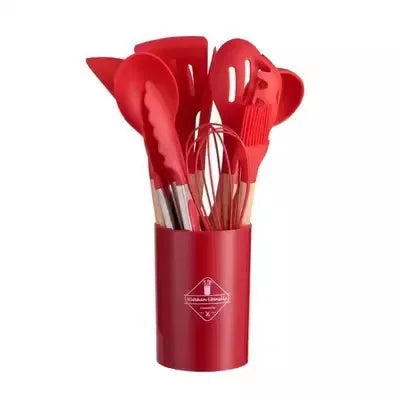 Utensílios de Cozinha de Silicone (KIT 12 UNIDADES)